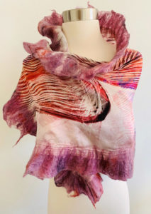Nadia Bevegni's hand-felted scarf