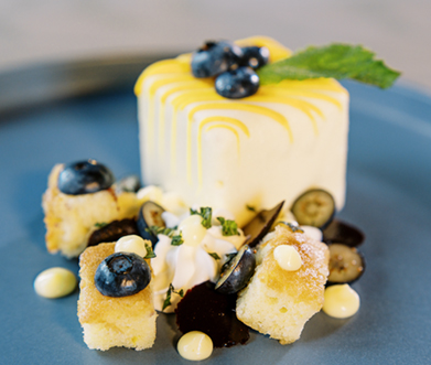 lemon blueberry cheesecake