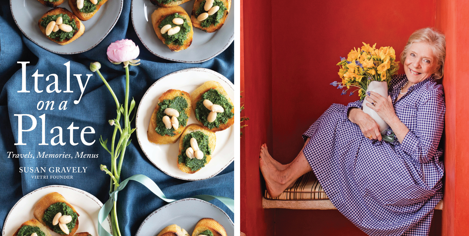 Susan Gravely and her new book, Italy on a Plate