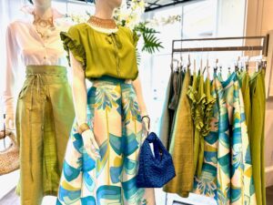 Spring skirts in Dovecote in Fearrington Village