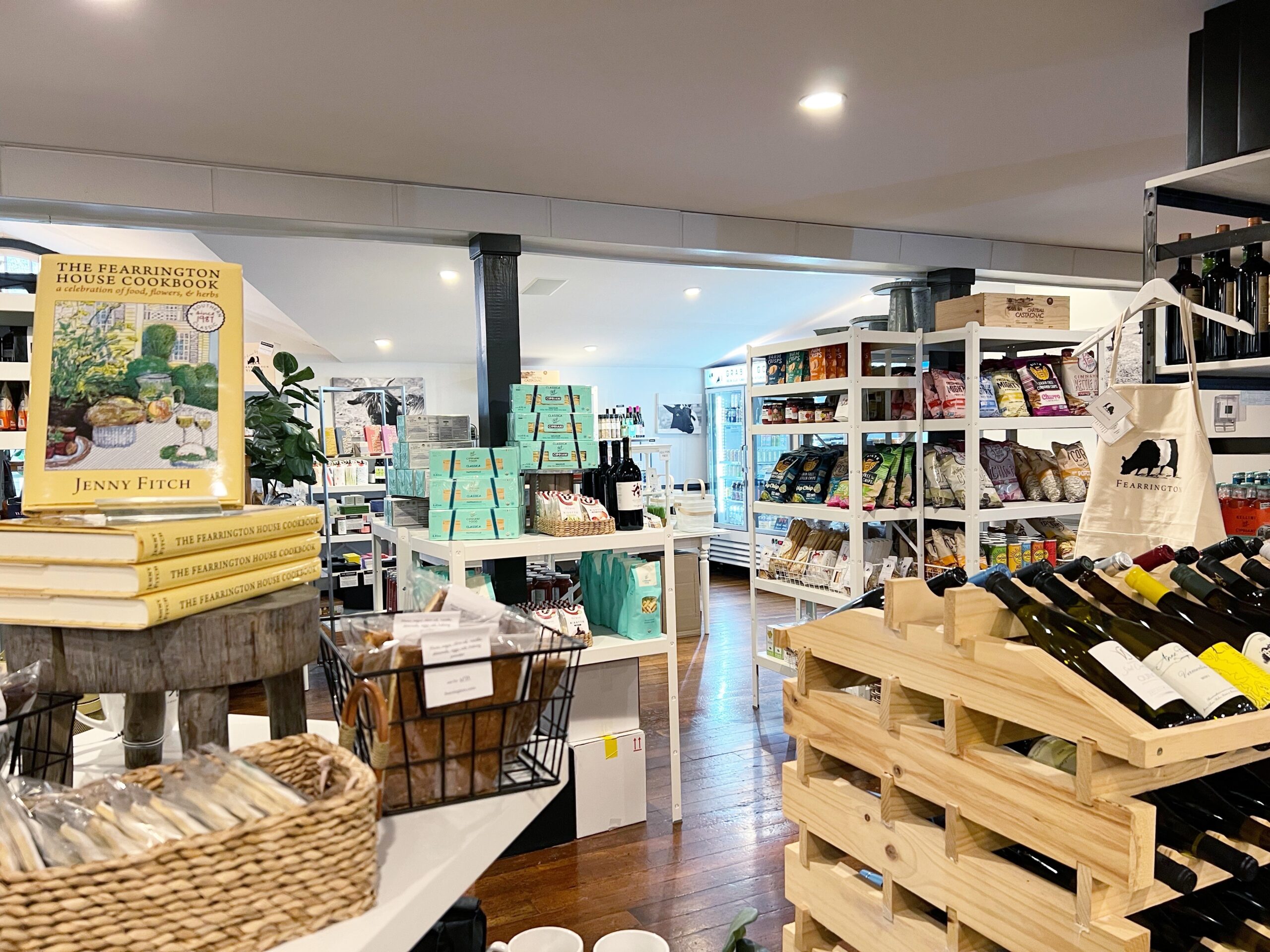 New items in the Belted Goat Market including snacks, gift ideas, wine, and meals