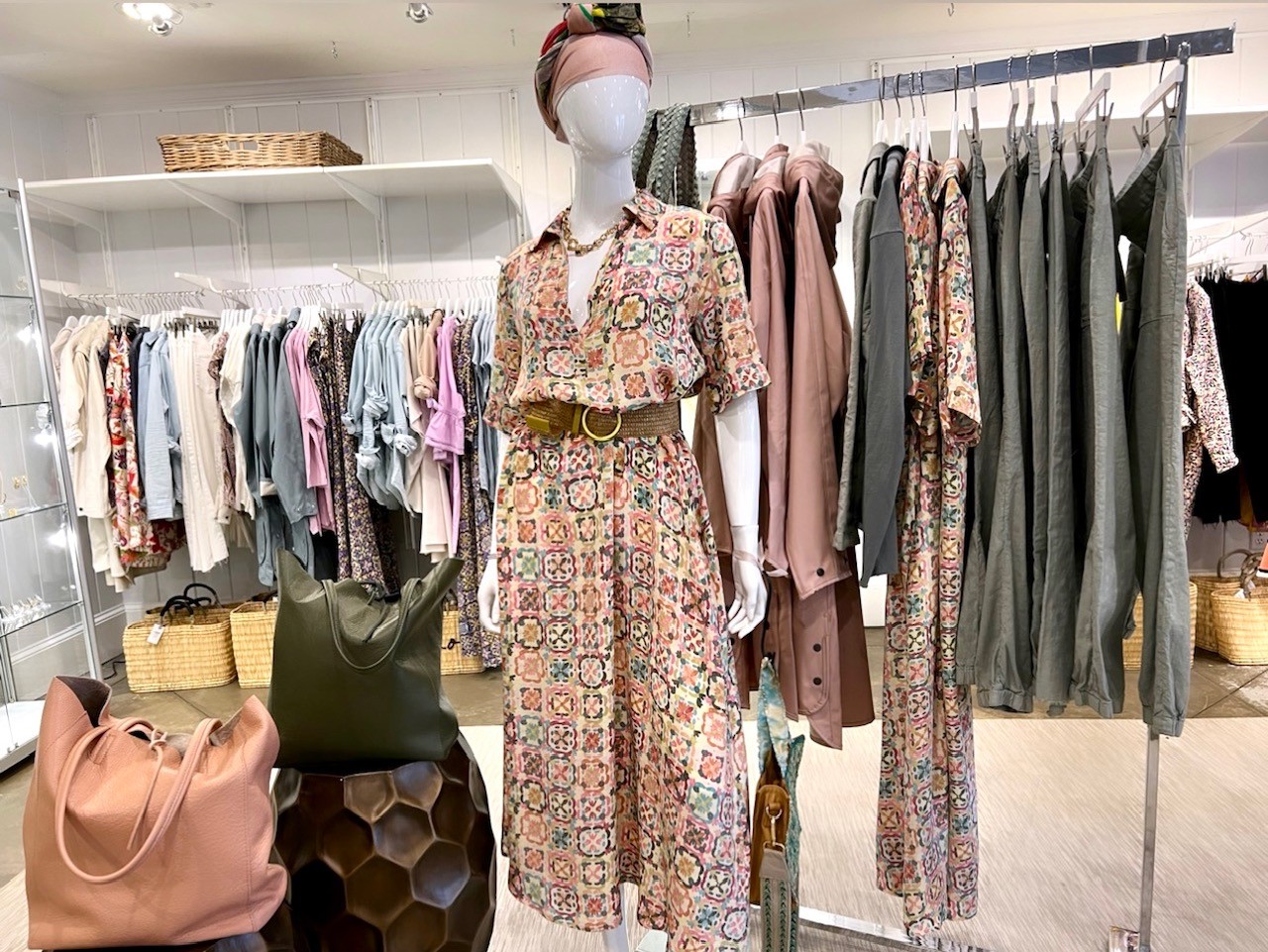 Spring dresses, new in Dovecote in Fearrington Village