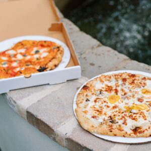 Roost is open! Join us every Friday for live music, wood-fired pizza, and local brews as well as wine by the glass, snacks, and good company Bring your friends, some cash for tipping the musicians, and your appetite. We’ll see you under the oaks!