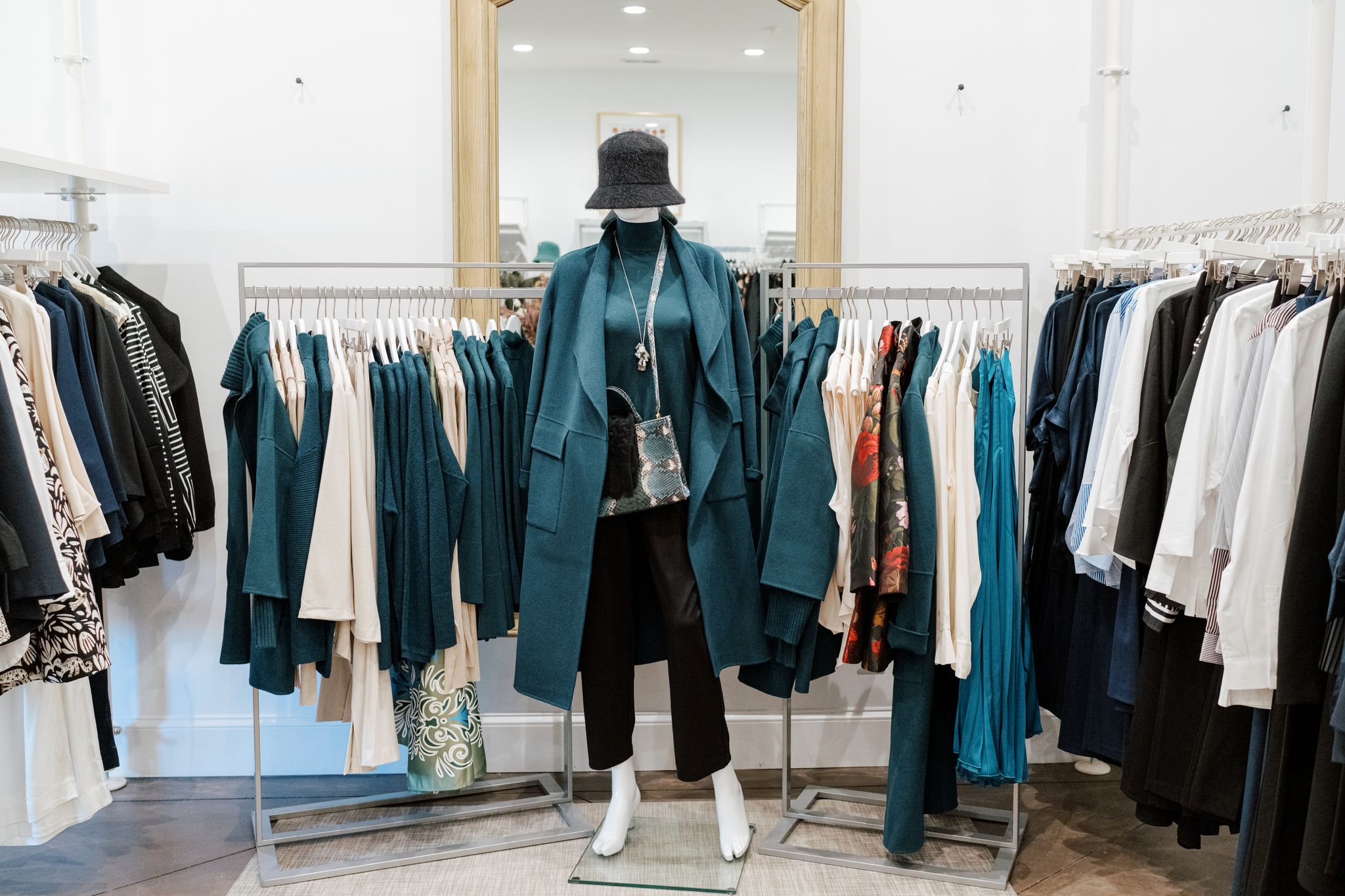 Dovecote Style makes holiday dressing a breeze! Whether you're cozying up to a fire, attending a gala, or just busy doing your holiday shopping around town, we have the perfect pieces for stylish winter ensembles! Cashmere coats, silky skirts, suede boots, plus all the hats, scarves, and gloves you can imagine! Swing by soon to layer up in inimitable Dovecote Style.
