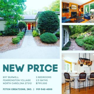 This beautiful estate property just recently got a major price drop!  It comes with an adjacent buildable home site!  Make an appointment to see it today!  #findyourfearrington #liveinthesouth #southernliving #ncrealestate #realestatenc #realestate #fearrington #fearringtonnc #pittsbororealestate #chathamhomes #homesforsale #Fearringtonrealestate #justlisted #forsale #trianglerealeatate #fearringtonvillagerealestate #pittsboronc #chathamcountync @fearringtonliving @houseofnani @fearringtonRealEstate&Living @fearringtonrealestate_living