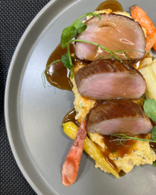 Our seasonal three course menu is always changing (with the seasons, of course!) and always delicious ​​​​​​​​
​​​​​​​​
Pictured here, a main course option: pork tenderloin with rosemary polenta and spruce​​​​​​​​
​​​​​​​​
Our kitchen is open Thursday-Sunday. Call 919-542-2121 to make your reservation!​​​​​​​​
​​​​​​​​
​​​​​​​​
#seasonal #seasonaleating #seasonalmenu #threecourse #foodie #dinner #relaischateaux #multicourse #taste #eatwithyoureyes #delicious #fearrington #fearringtonhouse #fearringtonhouserestaurant @relaischateaux