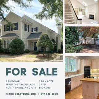 Our newest listing in Fearrington Village…click the link in bio, call our team, or follow along on our Stories for more details

919-542-4000