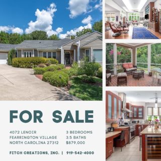 Our newest listing!  Call the Fearrington Real Estate Team to schedule your tour or click the link in our bio to virtually tour this property!